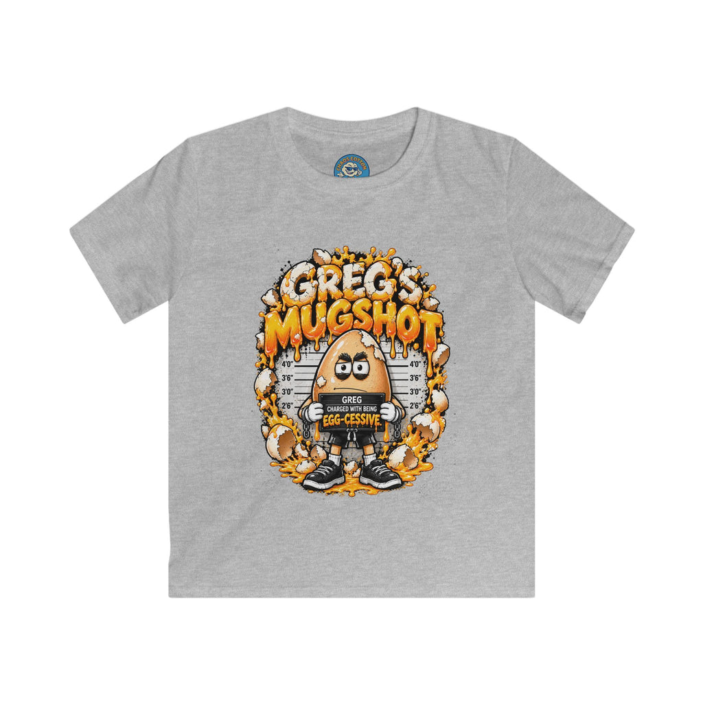 Greg the Egg "Greg's Mugshot" Kids T-Shirt