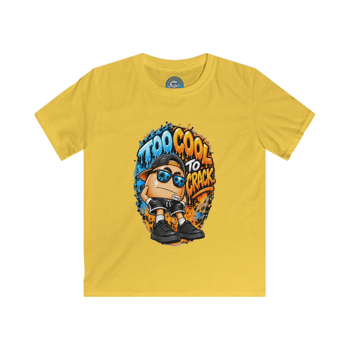 Greg the Egg " Too Cool to Crack" Kids T-Shirt