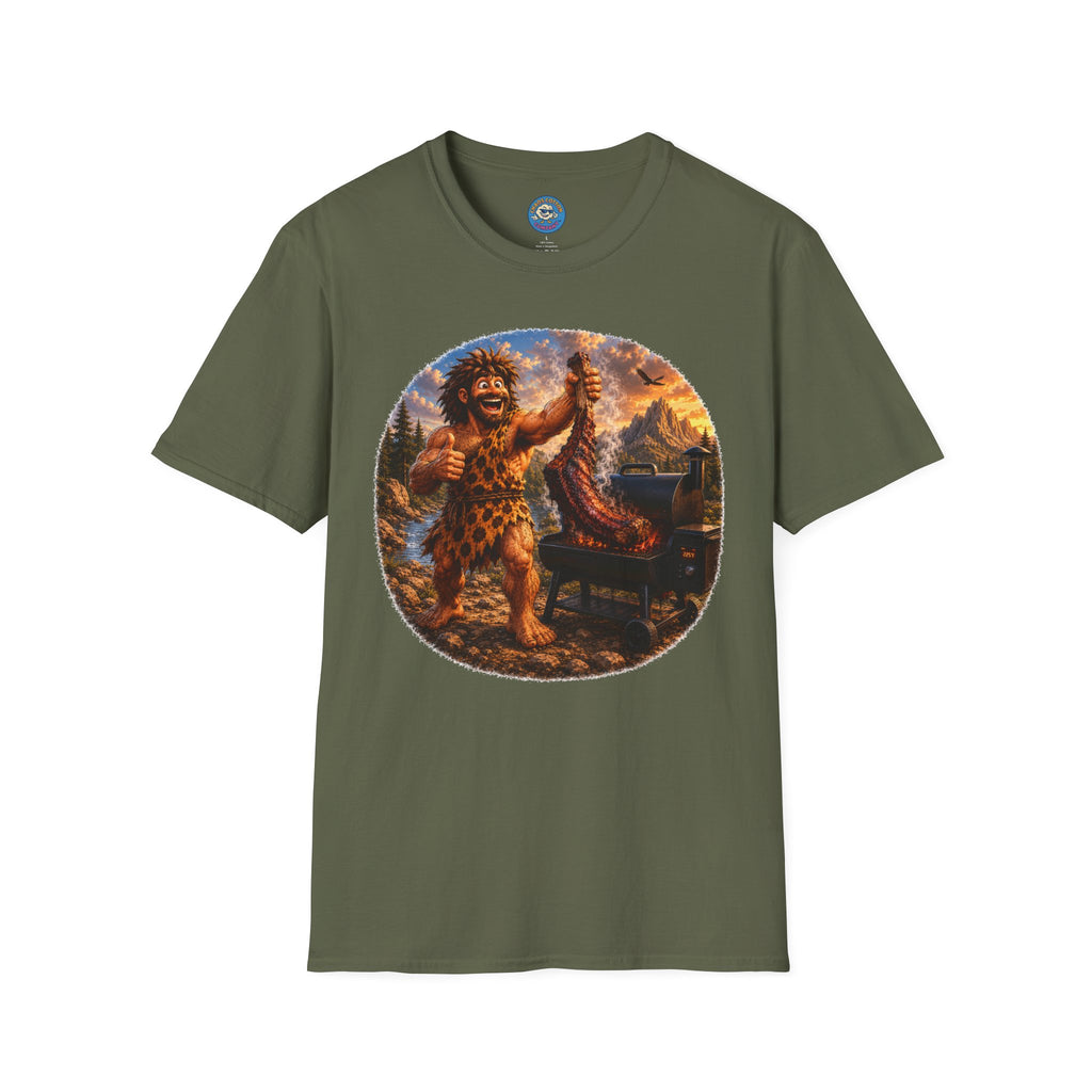 Caveman Grilling T-Shirt
