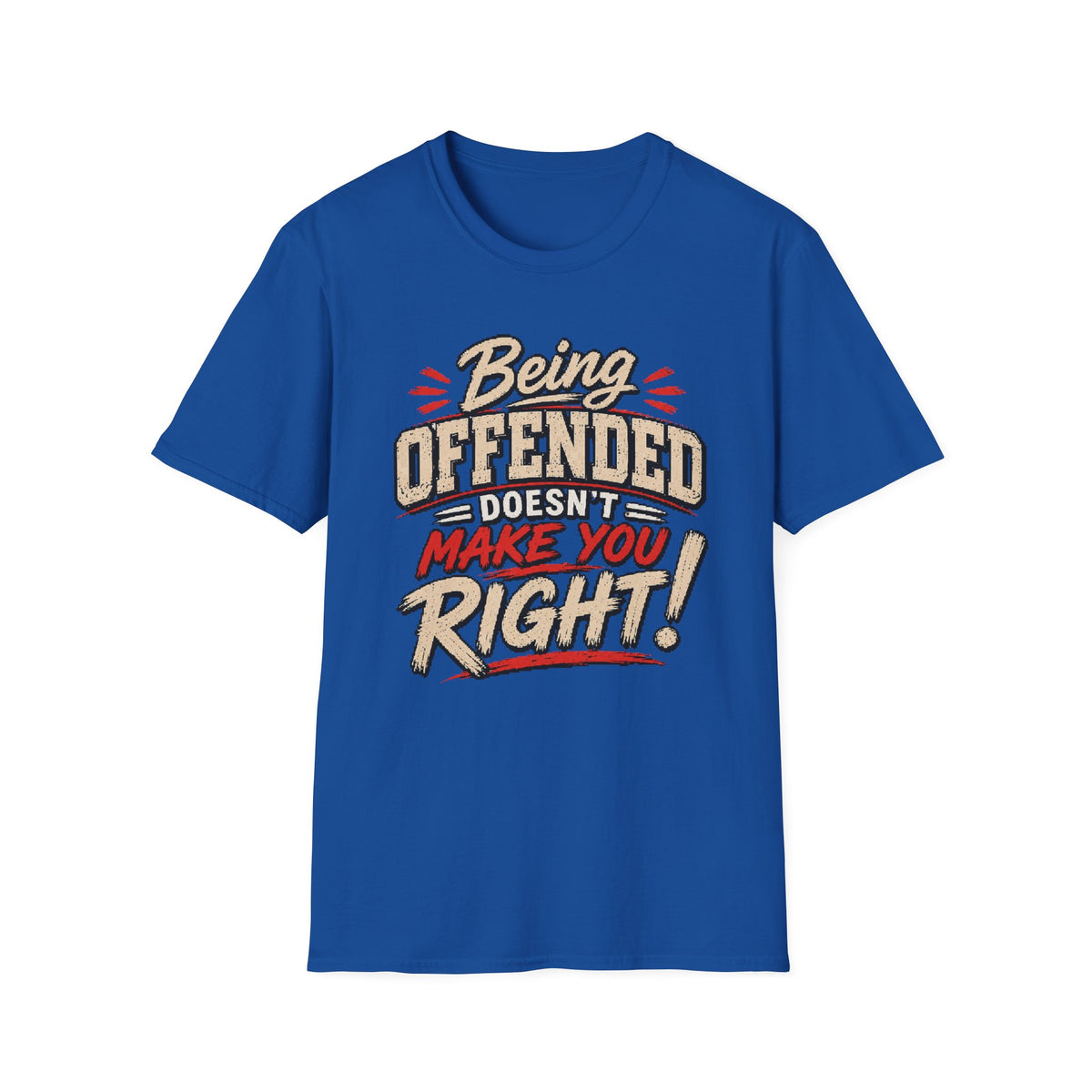 Being Offended Doesnt Make You Right T-Shirt | Statement Tee
