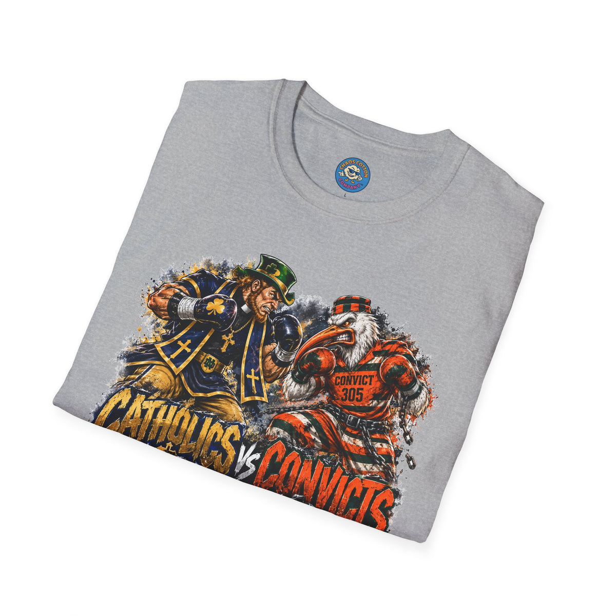 Catholics vs Convicts Rivalry Football T-Shirt