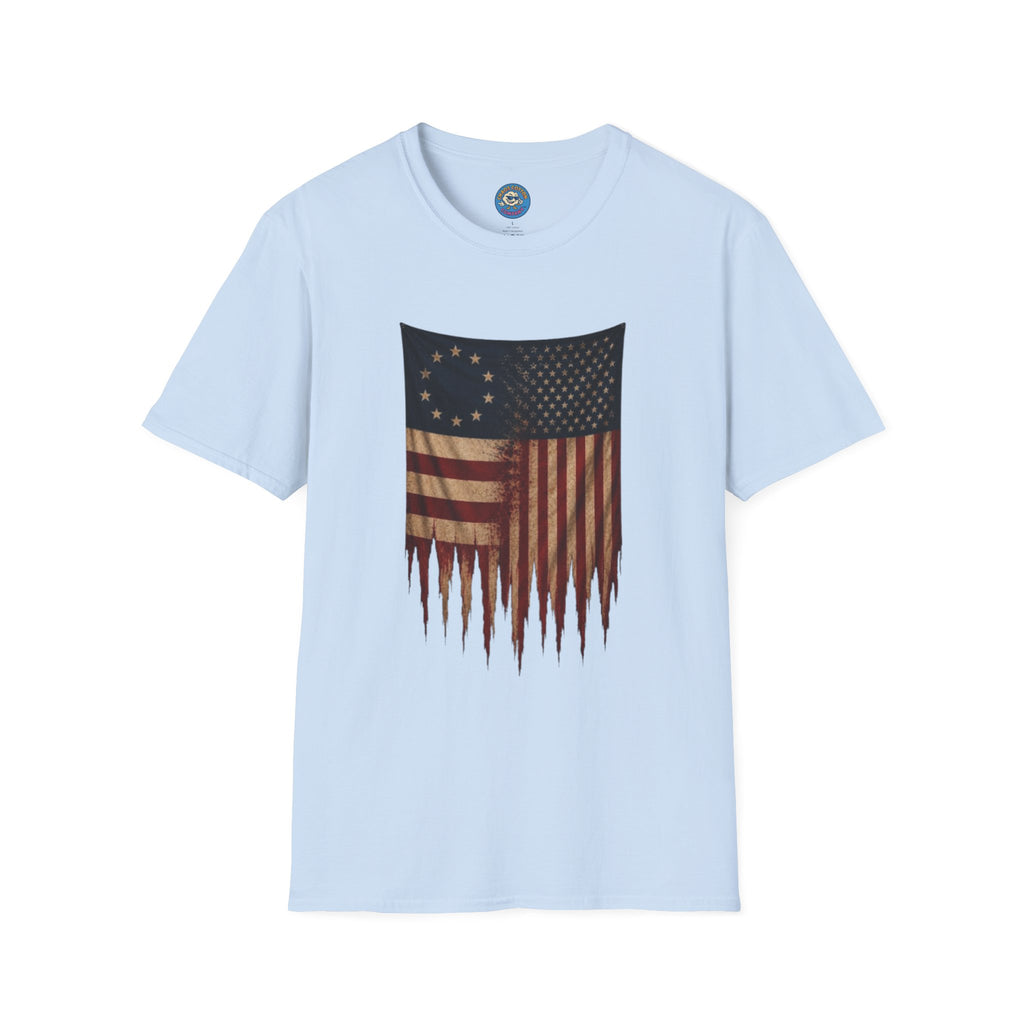 Two Eras, One Nation American Flag T-Shirt