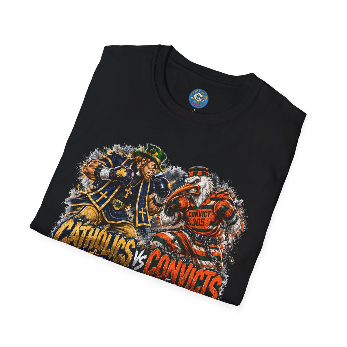 Catholics vs Convicts Rivalry Football T-Shirt