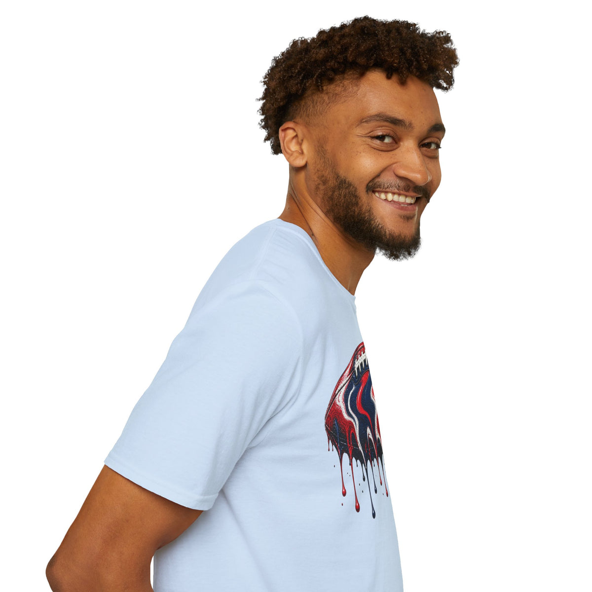 Ole Miss Drip Football T-Shirt