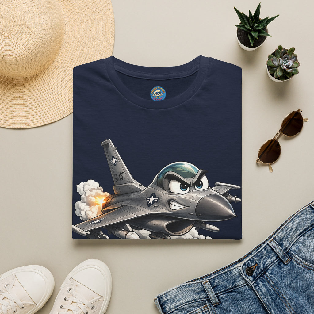 Cartoon Fighter Jet T-Shirt