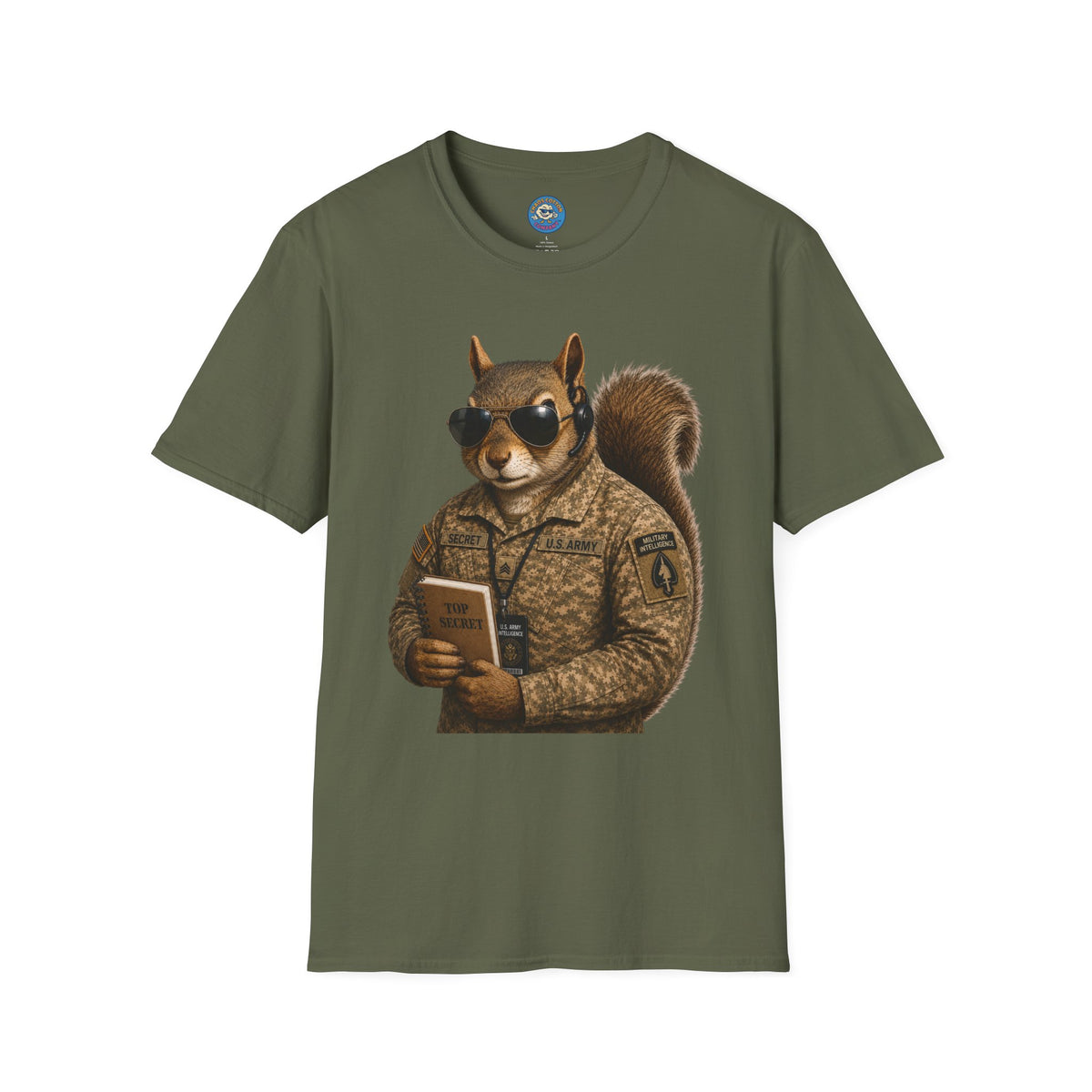 Secret Squirrel Military Intelligence Funny Tactical Squirrel Graphic