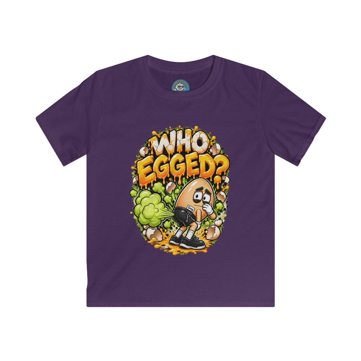 Greg the Egg "Who Egged" Kids T-Shirt