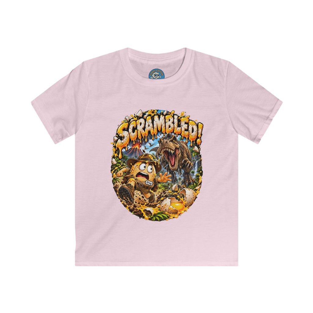 Greg the Egg "Scrambled Dinosaur" Kids T-Shirt
