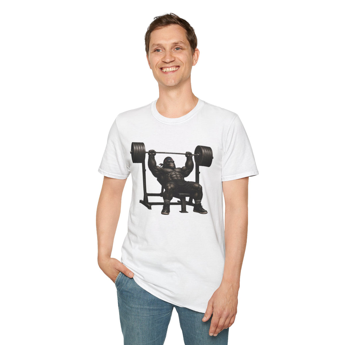 Gorilla Weightlifting T-Shirt (Chest Press)