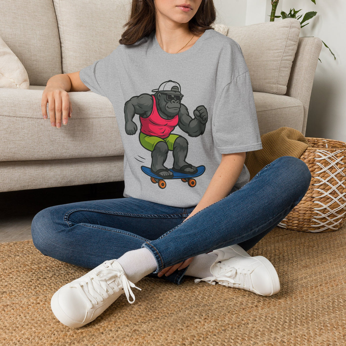 Skateboarding Gorilla T-Shirt