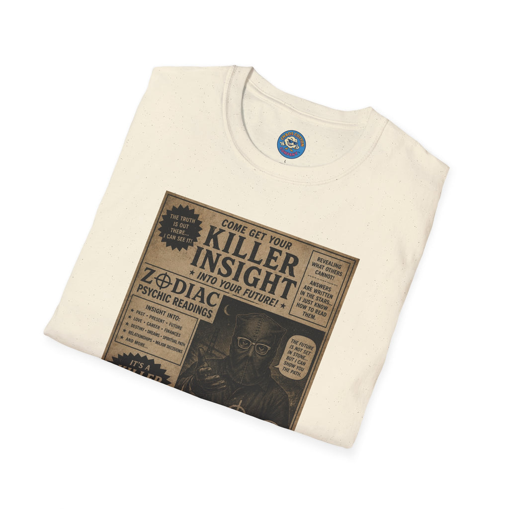 Killer Insight Vintage Newspaper Ad T-Shirt | Zodiac Psychic Readings