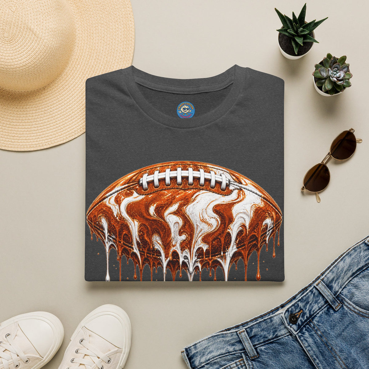 Texas Longhorns Drip Football T-Shirt