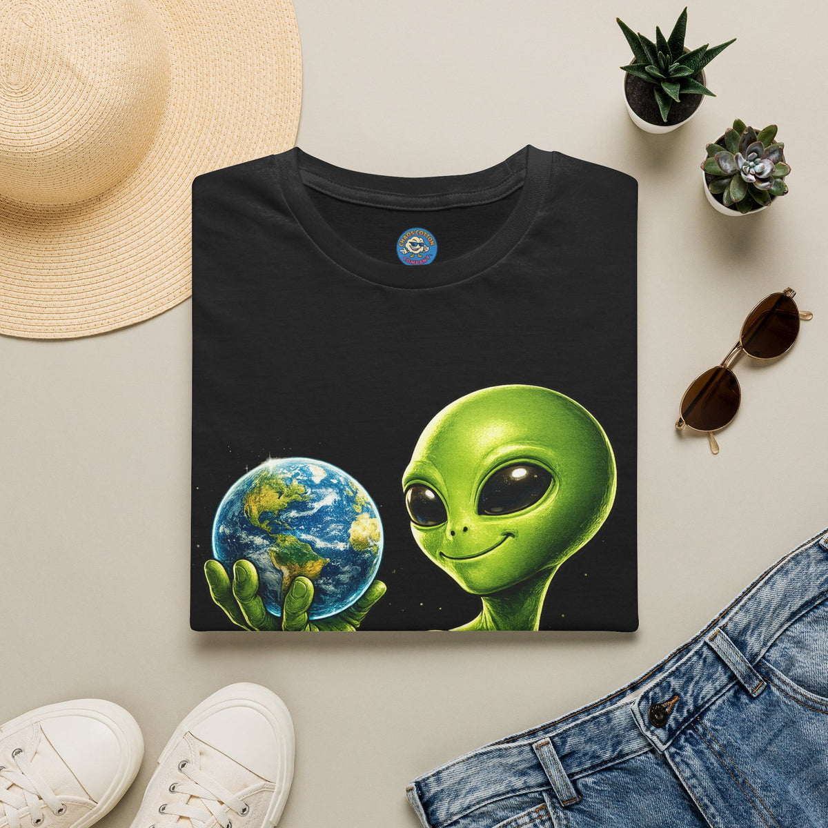 Earth in Their Hands Alien T-Shirt