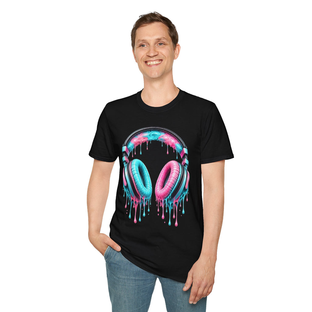 Miami Vice Drip Headphones T-Shirt