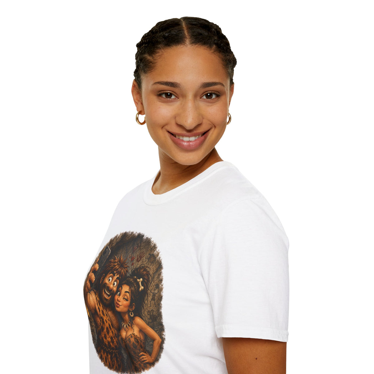 Caveman Couple Selfie T-Shirt