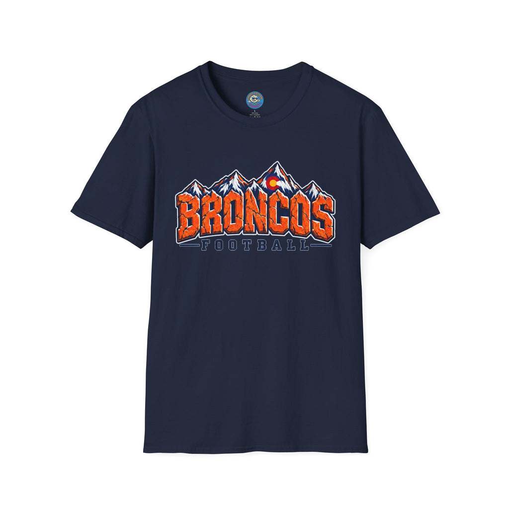Broncos Football Mountain T-Shirt (V4)
