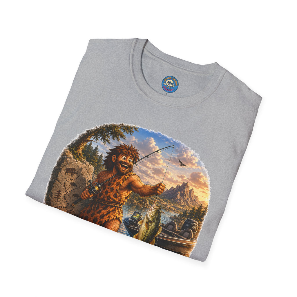 Caveman Goes Fishing T-Shirt