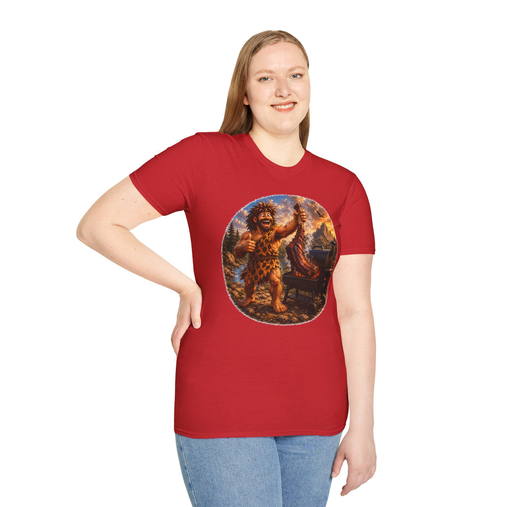 Caveman Grilling T-Shirt