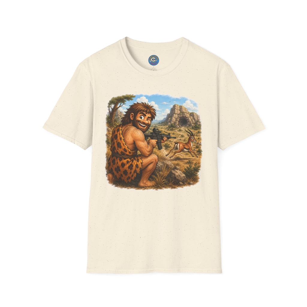 Caveman Hunting with an AR T-Shirt