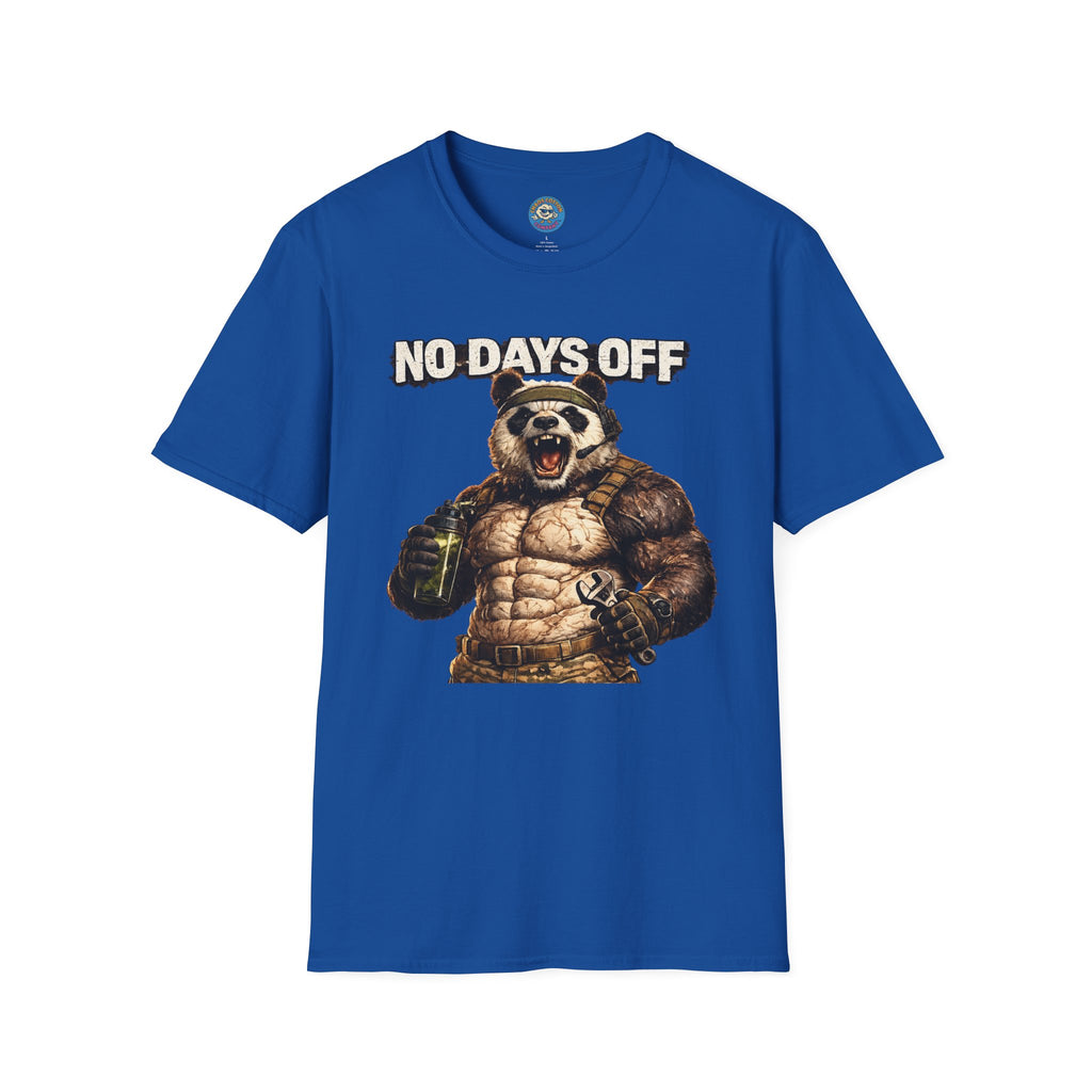 No Days Off Panda Workout T-Shirt