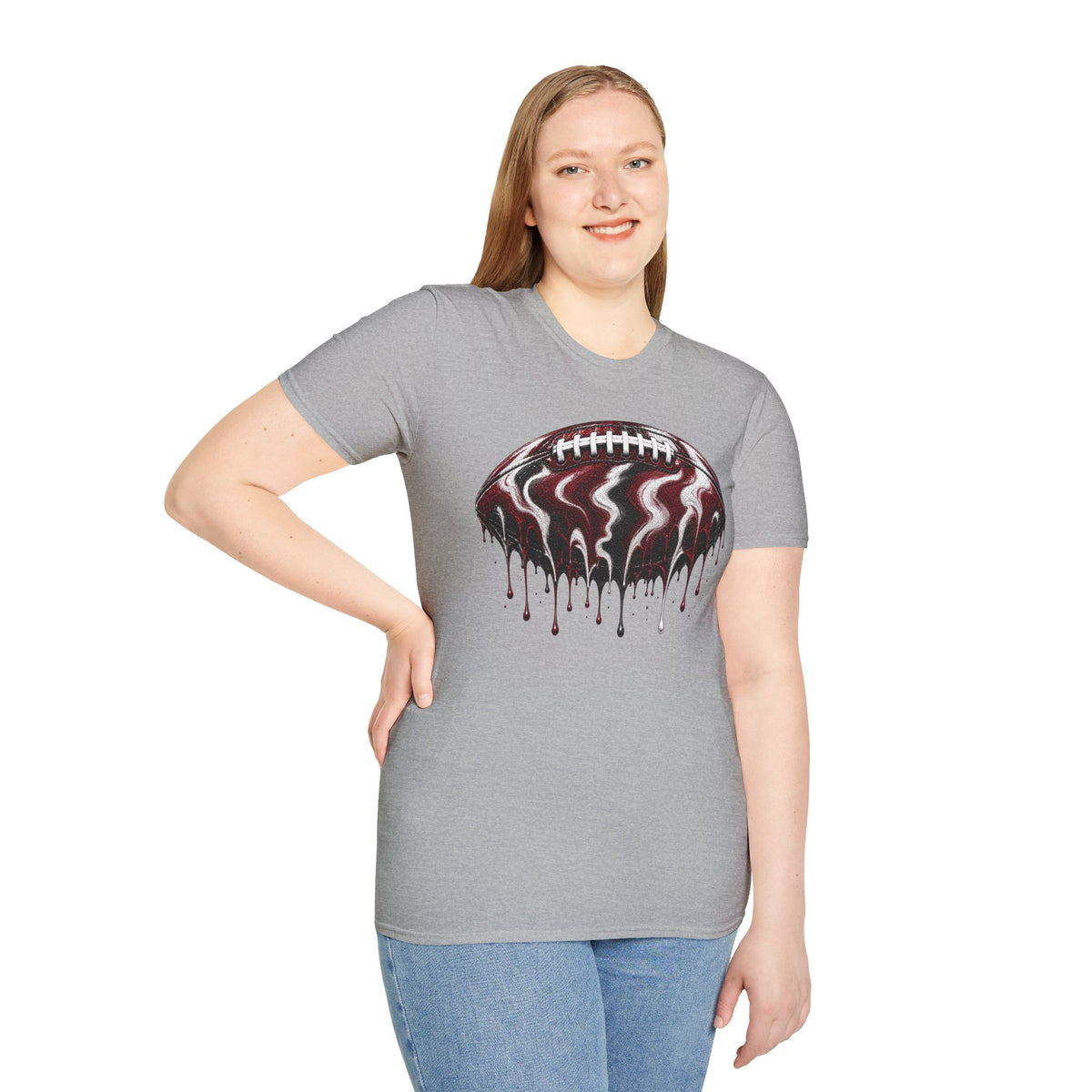 South Carolina Gamecocks Drip Football T-Shirt