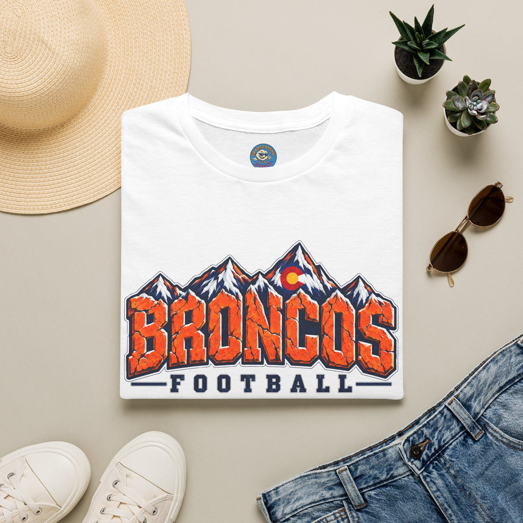 Broncos Football Mountain T-Shirt (V4)