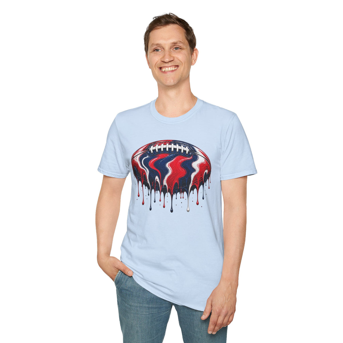 Ole Miss Drip Football T-Shirt
