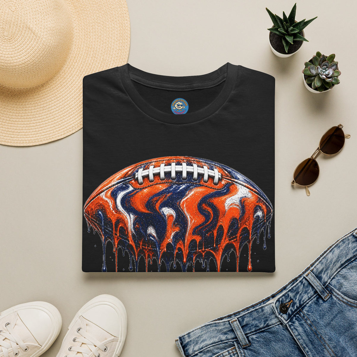 Auburn Tigers Football Drip T-Shirt