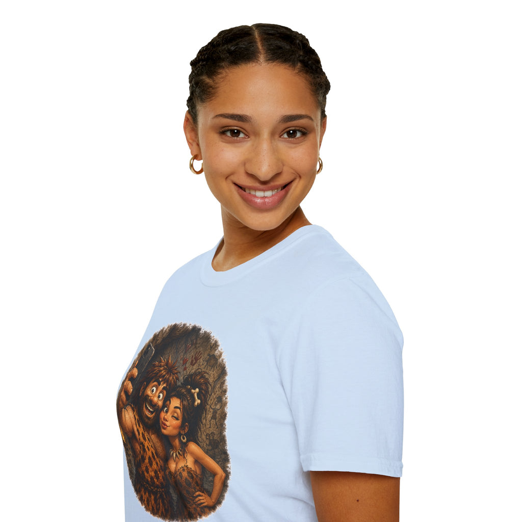 Caveman Couple Selfie T-Shirt