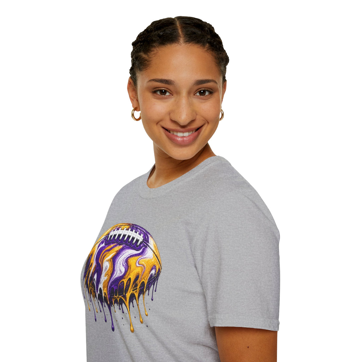 LSU Football Drip T-Shirt