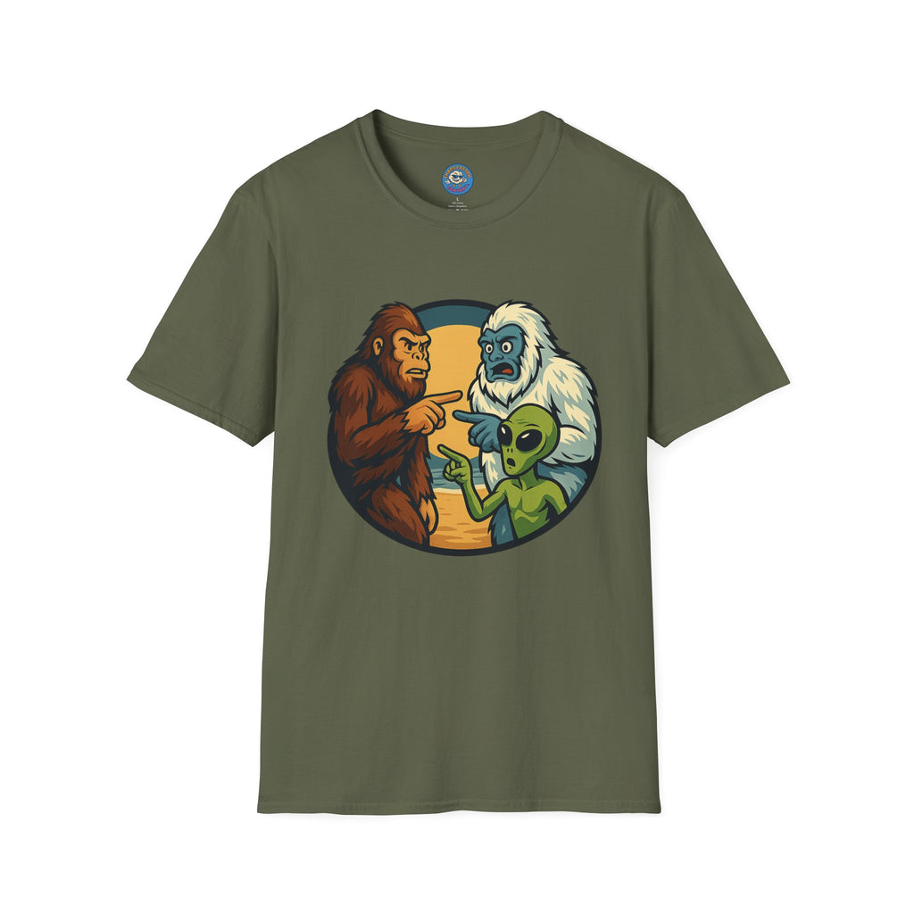Wait... Youre Real Too? Bigfoot, Yeti and Alien T-Shirt