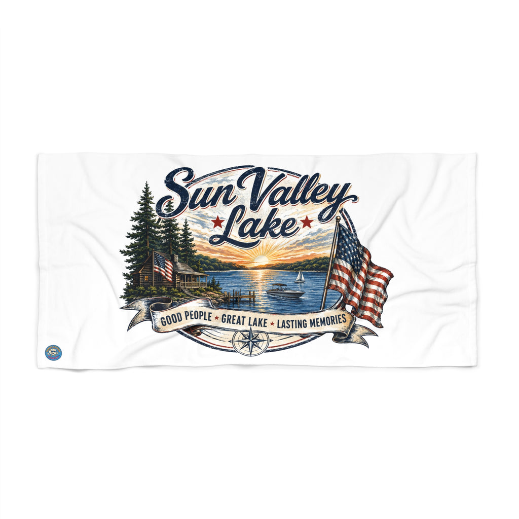 Sun Valley Lake Beach Towel