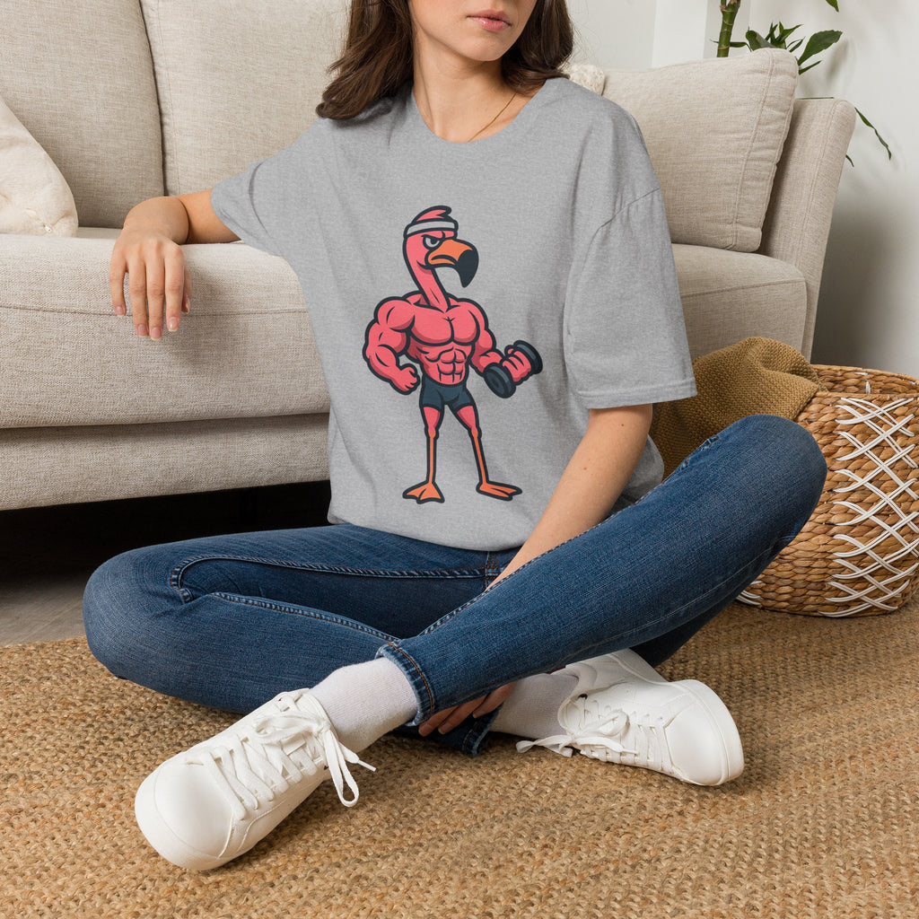Skipping Leg Day Flamingo T-Shirt