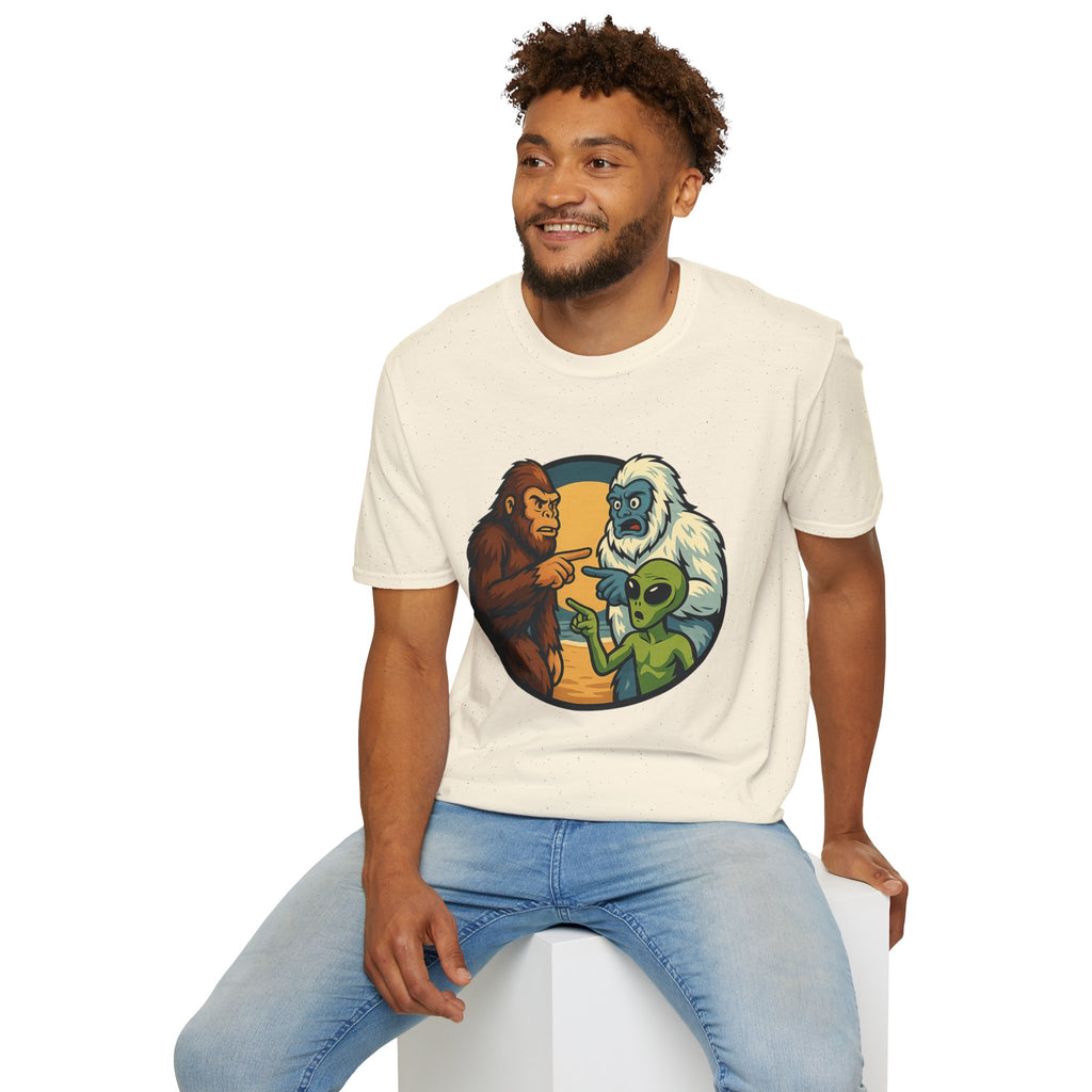Wait... Youre Real Too? Bigfoot, Yeti and Alien T-Shirt