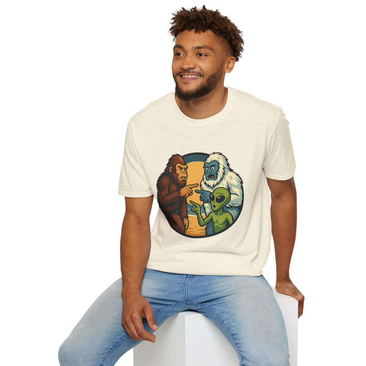 Wait... Youre Real Too? Bigfoot, Yeti and Alien T-Shirt