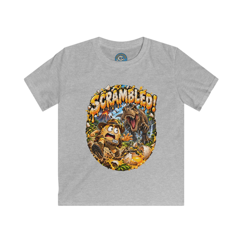 Greg the Egg "Scrambled Dinosaur" Kids T-Shirt