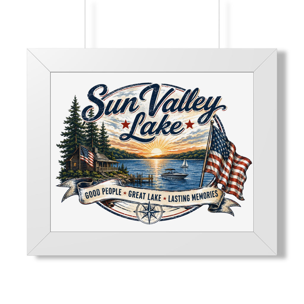 Sun Valley Lake Framed Wall Art