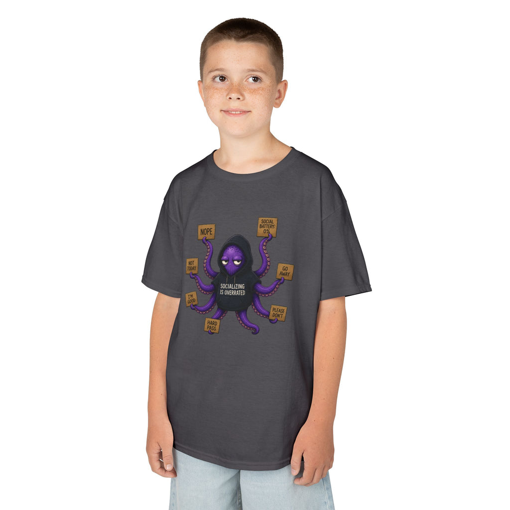 Anti-Social Octopus Kid's T-Shirt
