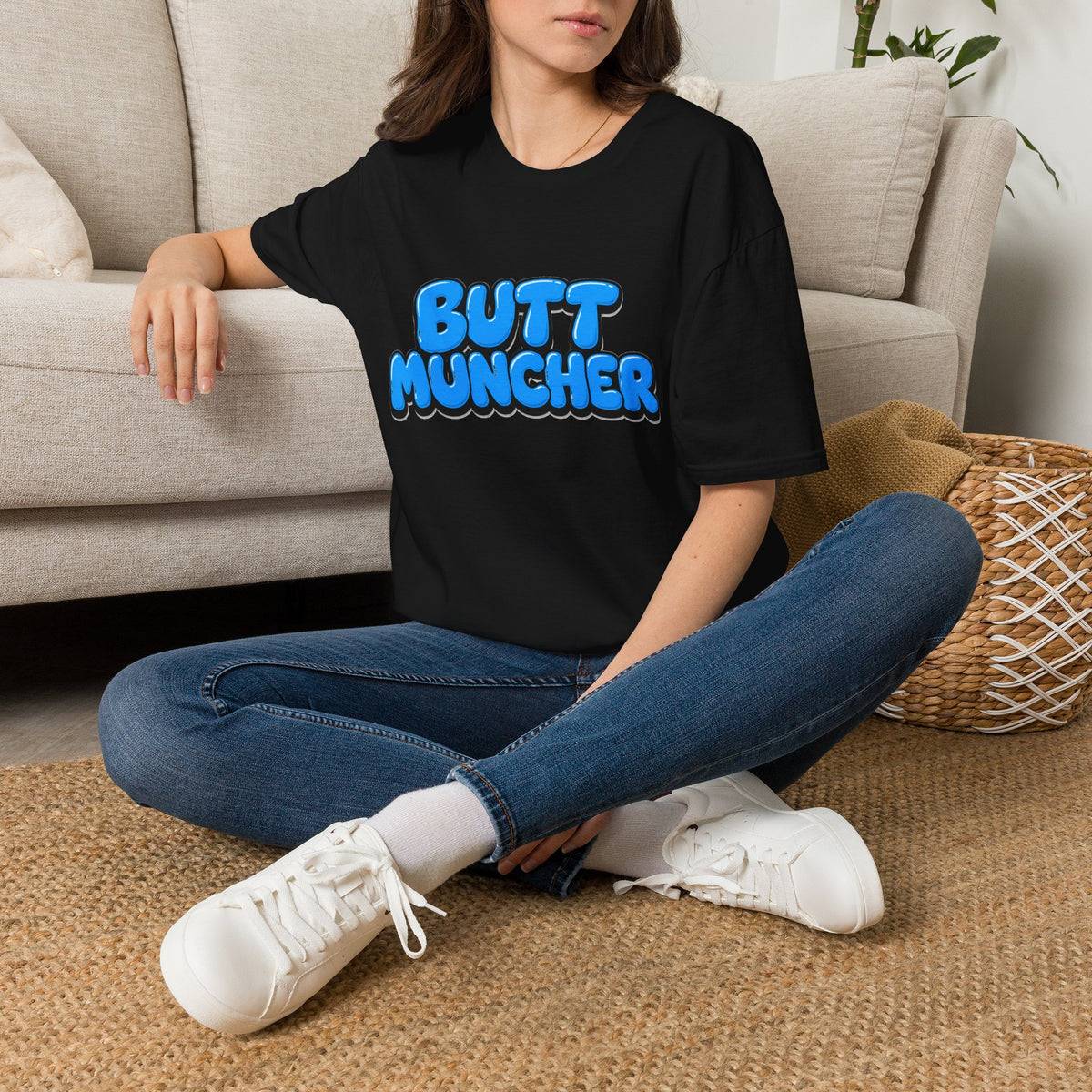 Butt Muncher T-Shirt (Blue)