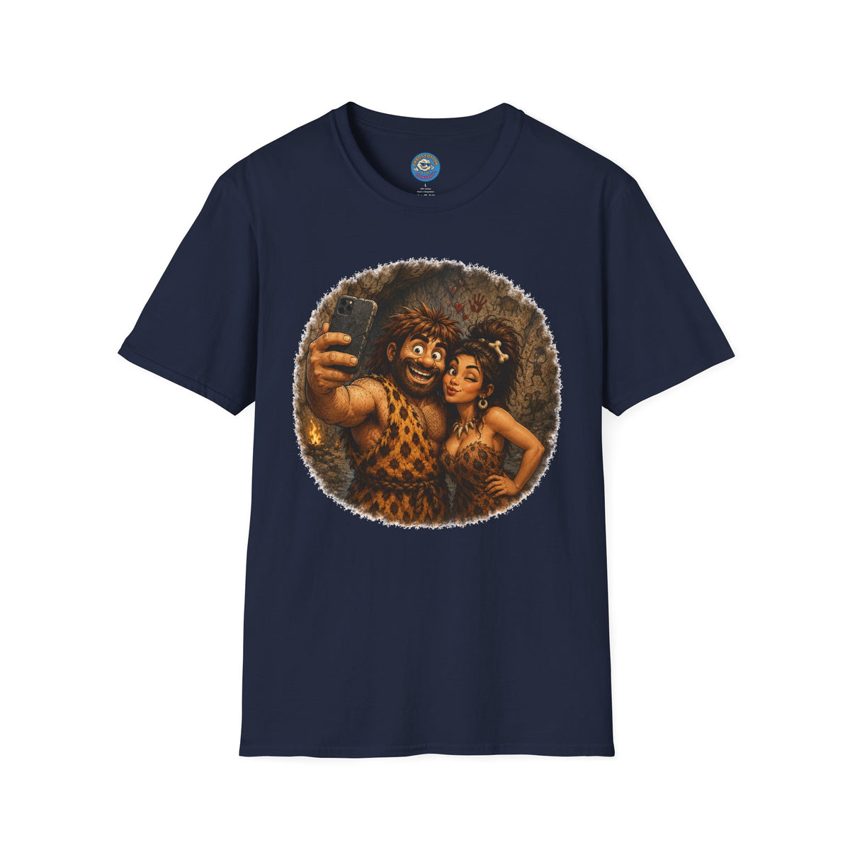 Caveman Couple Selfie T-Shirt