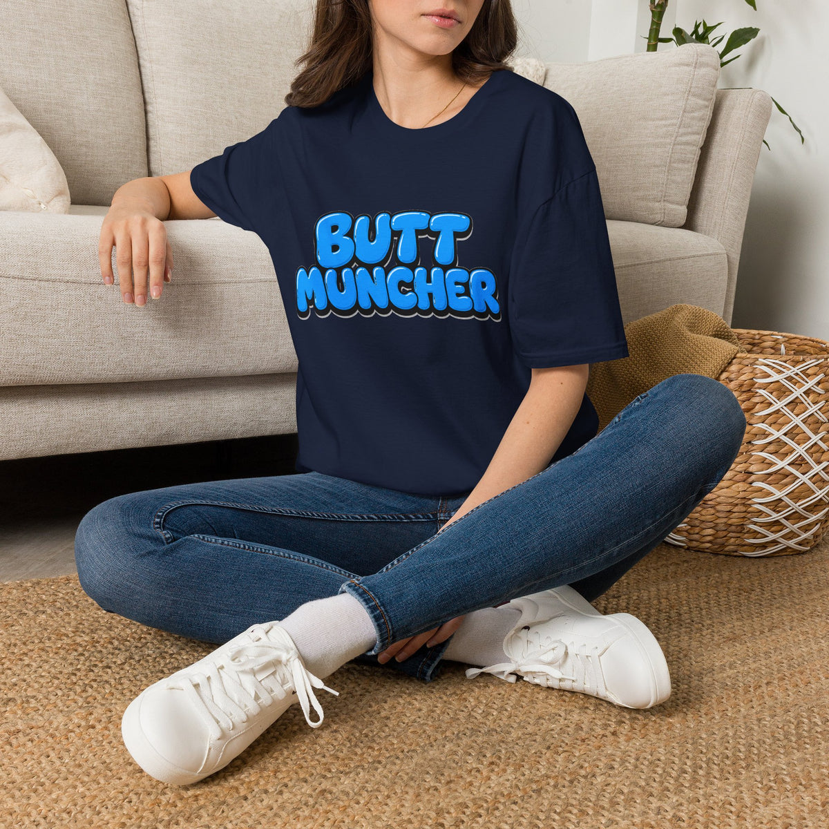 Butt Muncher T-Shirt (Blue)