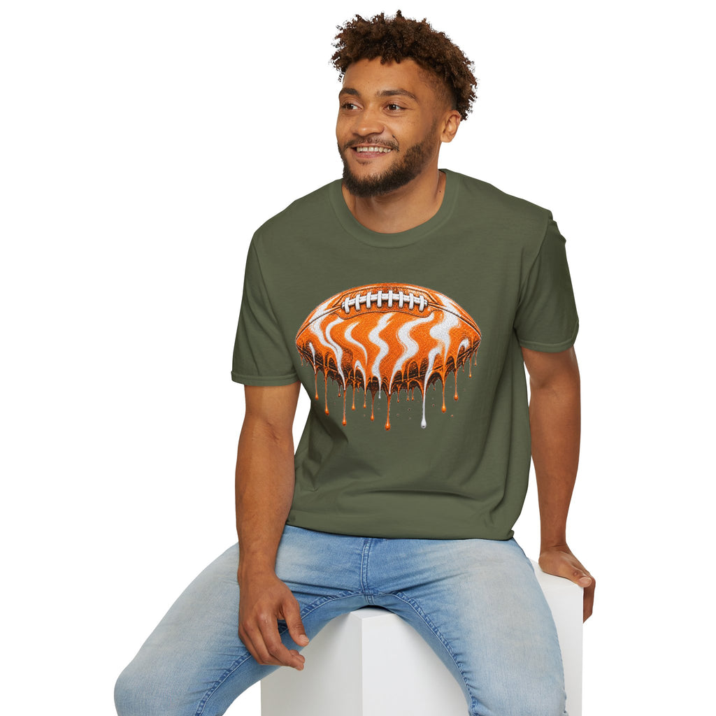 Tennessee Volunteers Drip Football T-Shirt