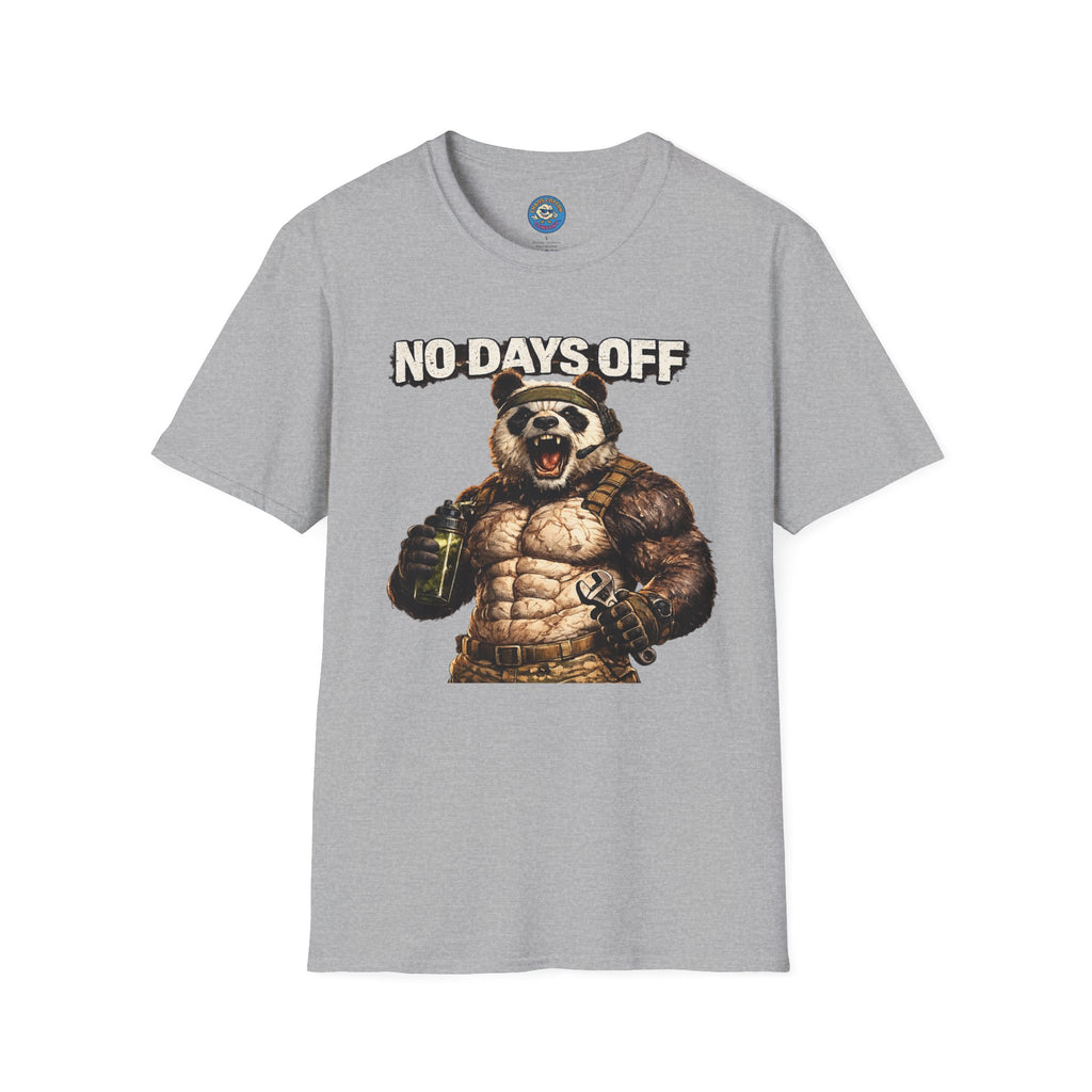 No Days Off Panda Workout T-Shirt