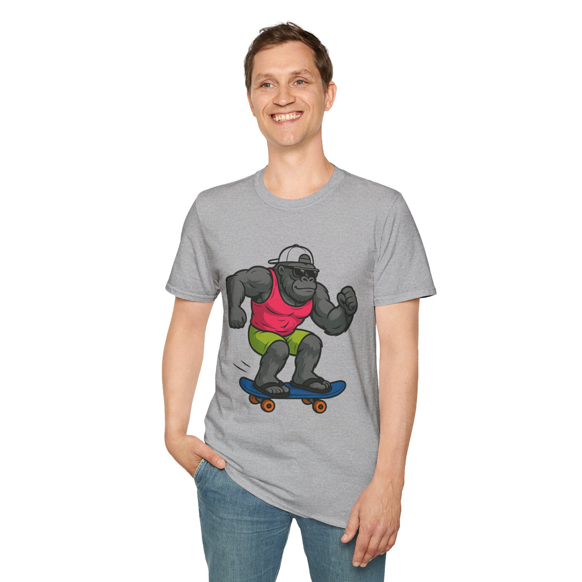 Skateboarding Gorilla T-Shirt