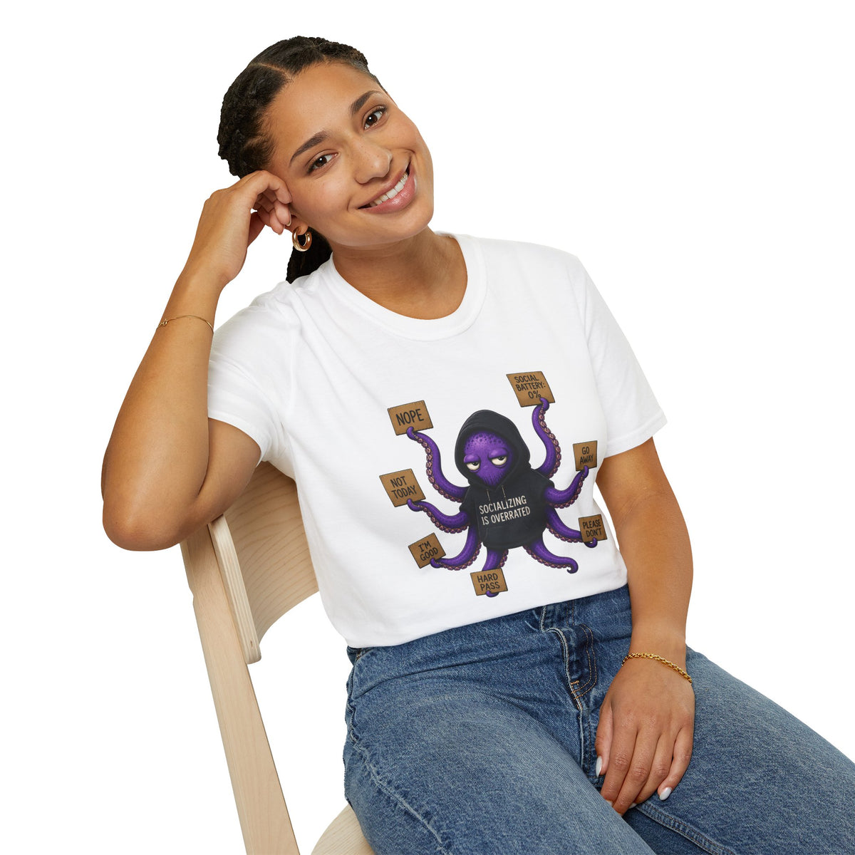 Anti-Social Introvert Octopus T-Shirt