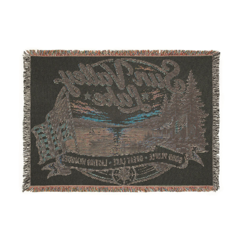 Sun Valley Lake Woven Throw Blanket