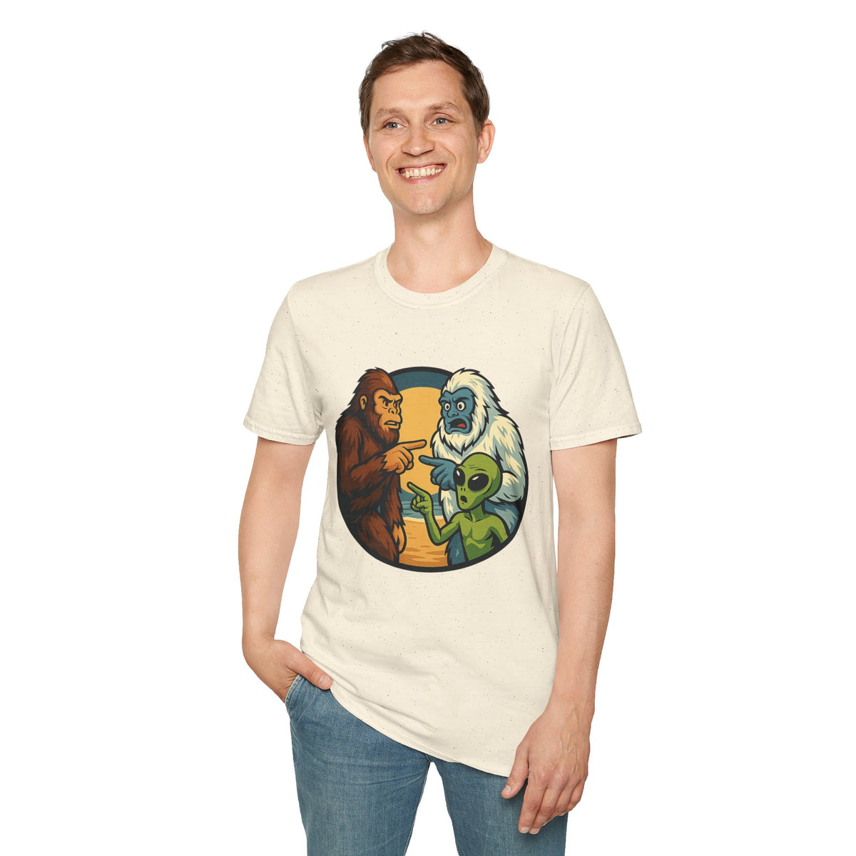 Wait... Youre Real Too? Bigfoot, Yeti and Alien T-Shirt