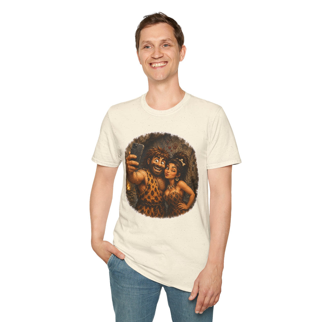 Caveman Couple Selfie T-Shirt