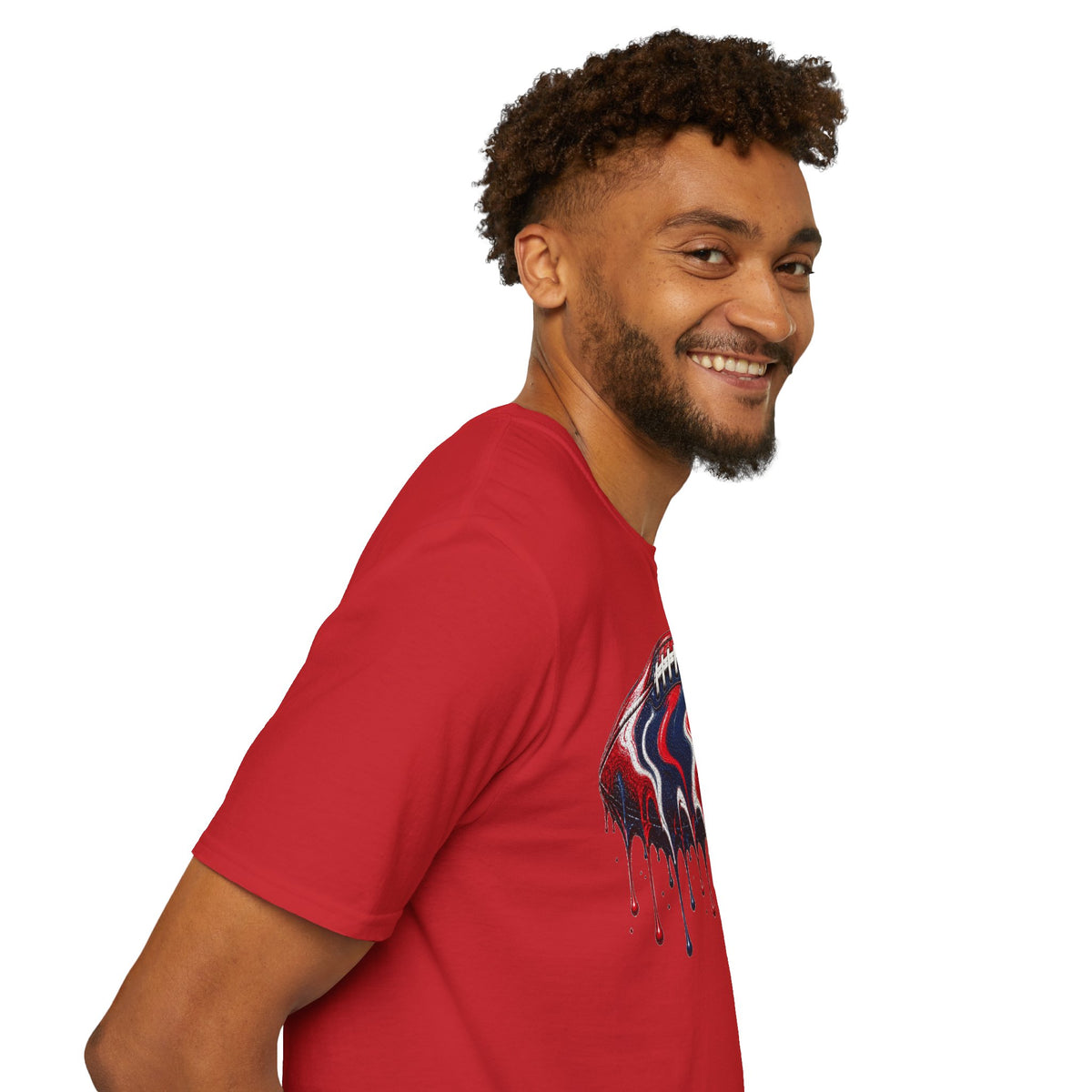 Ole Miss Drip Football T-Shirt