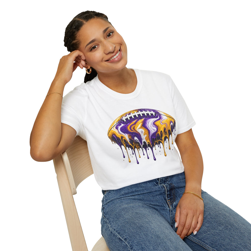 LSU Football Drip T-Shirt